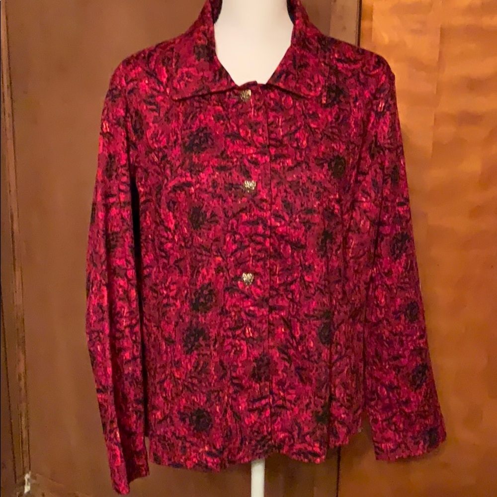 Christopher & Banks floral blazer